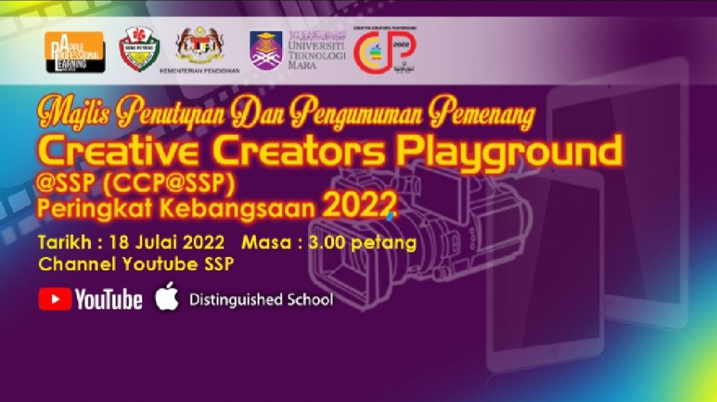 MAJLIS PENUTUPAN & PENGUMUMAN PEMENANGCREATIVE CREATORS PLAYGROUND@SSPPERINGKAT KEBANGSAAN 2022
