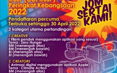 CREATIVE CREATORS PLAYGROUND @SSP (CCP@SSP) PERINGKAT KEBANGSAAN 2022