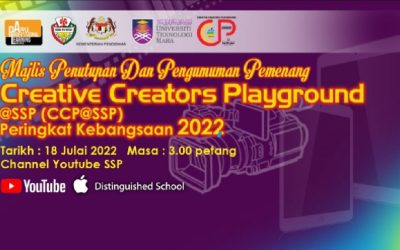 MAJLIS PENUTUPAN & PENGUMUMAN PEMENANGCREATIVE CREATORS PLAYGROUND@SSPPERINGKAT KEBANGSAAN 2022